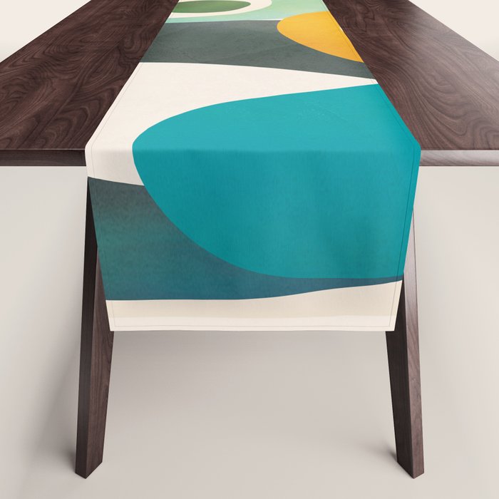 Mid-Century Modern Abstract Art 05 Table Runner Gallery Image 1
