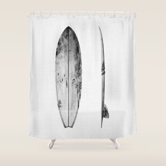 Surfboard Shower Curtain Gallery Image 1