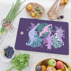 Jungle Dinosaur - Purple Cutting Board Gallery Image 2