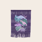 Jungle Dinosaur - Purple Wall Hanging Gallery Image 1