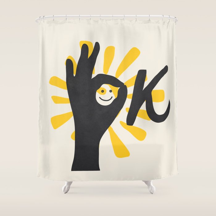OK 123 Shower Curtain Gallery Image 1