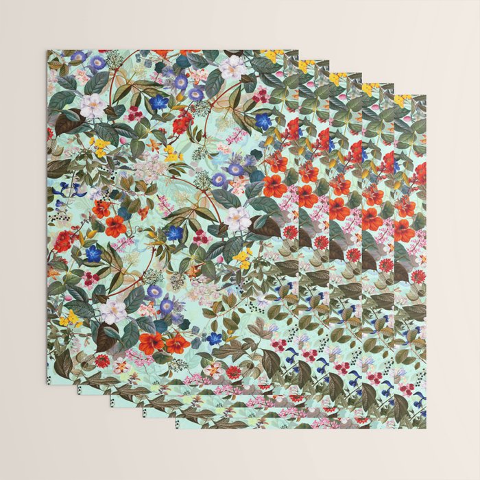Summer Botanical Garden XVI Wrapping Paper Gallery Image 3