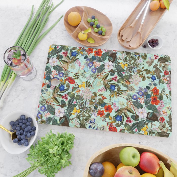 Summer Botanical Garden XVI Cutting Board Gallery Image 2