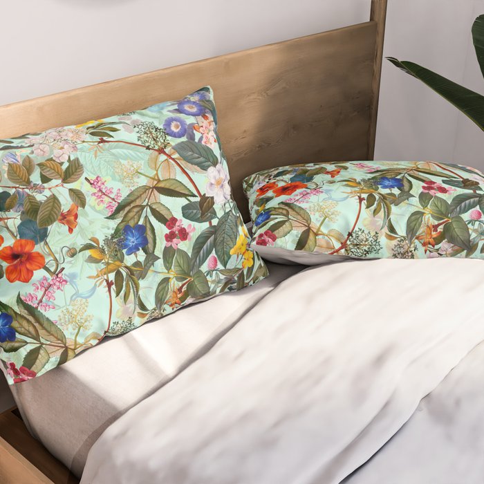 Summer Botanical Garden XVI Pillow Sham Gallery Image 2