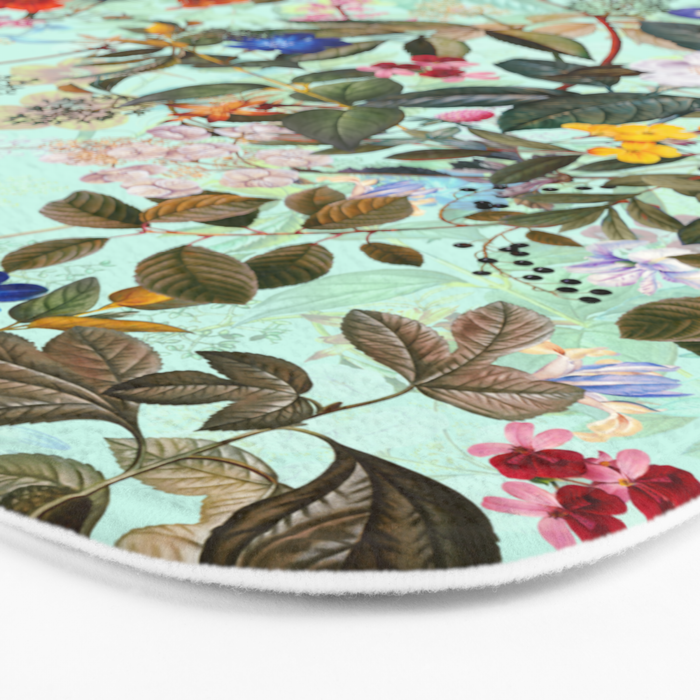 Summer Botanical Garden XVI Bath Mat Gallery Image 3