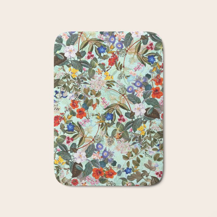 Summer Botanical Garden XVI Bath Mat Gallery Image 1