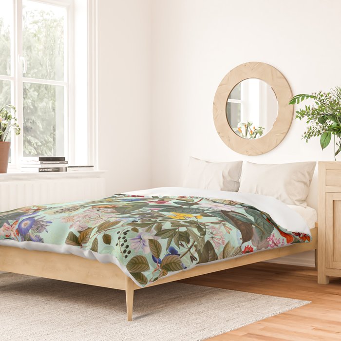 Summer Botanical Garden XVI Duvet Cover Gallery Image 2