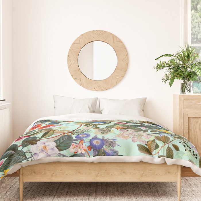 Summer Botanical Garden XVI Duvet Cover Gallery Image 3