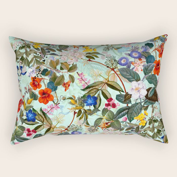 Summer Botanical Garden XVI Rectangular Pillow Gallery Image 2