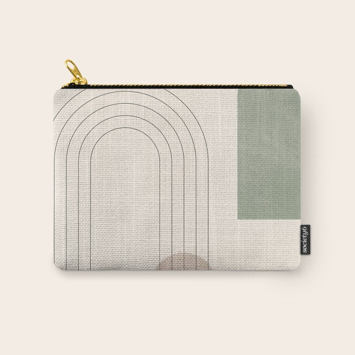 Minimal Geometric Shapes 180 Carry All Pouch Gallery Image 1