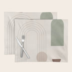 Minimal Geometric Shapes 180 Placemat Gallery Image 1