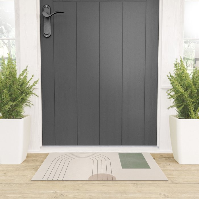 Minimal Geometric Shapes 180 Welcome Mat Gallery Image 3