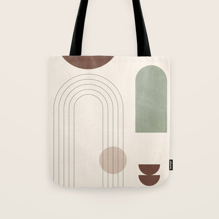 Minimal Geometric Shapes 180 Tote Bag Gallery Image 1