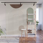 Minimal Geometric Shapes 180 Wall Mural Gallery Image 1