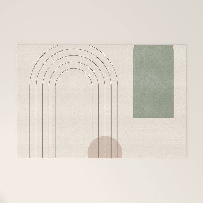 Minimal Geometric Shapes 180 Welcome Mat Gallery Image 1