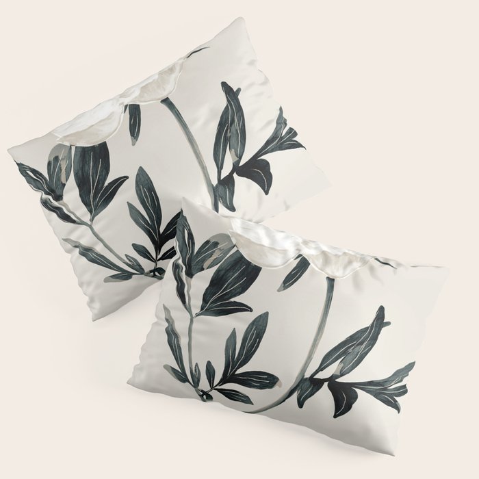White Rose  Pillow Sham Gallery Image 1