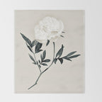 White Rose  Throw Blanket Gallery Image 2