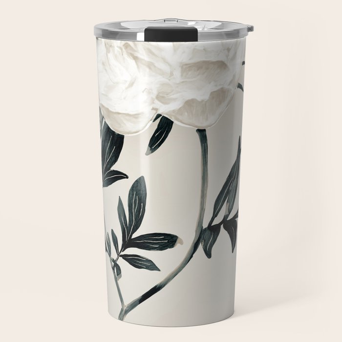 White Rose  Travel Mug Gallery Image 1