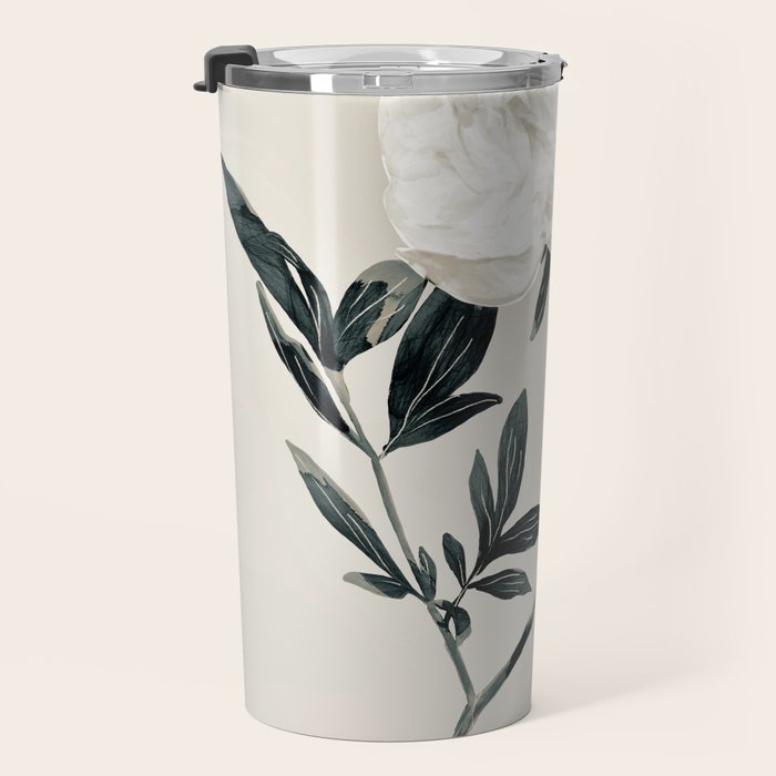 White Rose  Travel Mug Gallery Image 3