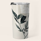 White Rose  Travel Mug Gallery Image 3
