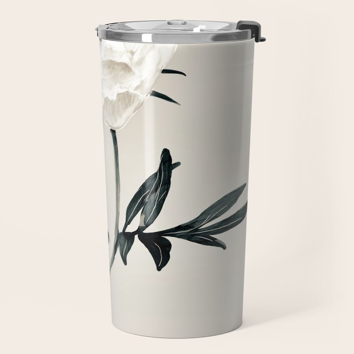 White Rose  Travel Mug Gallery Image 2