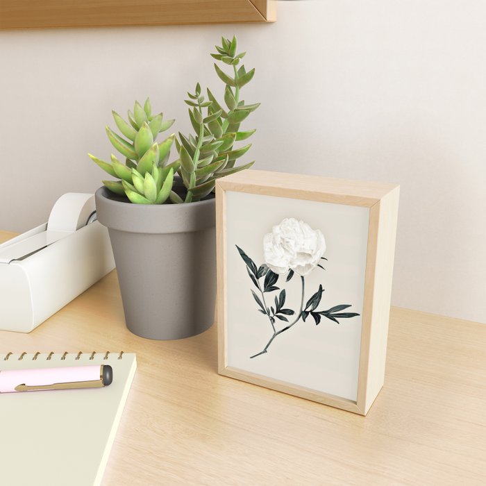 White Rose  Mini Art Print Gallery Image 2