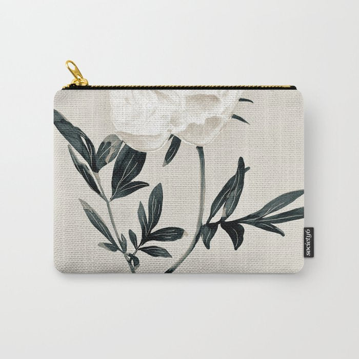 White Rose  Carry All Pouch Gallery Image 1