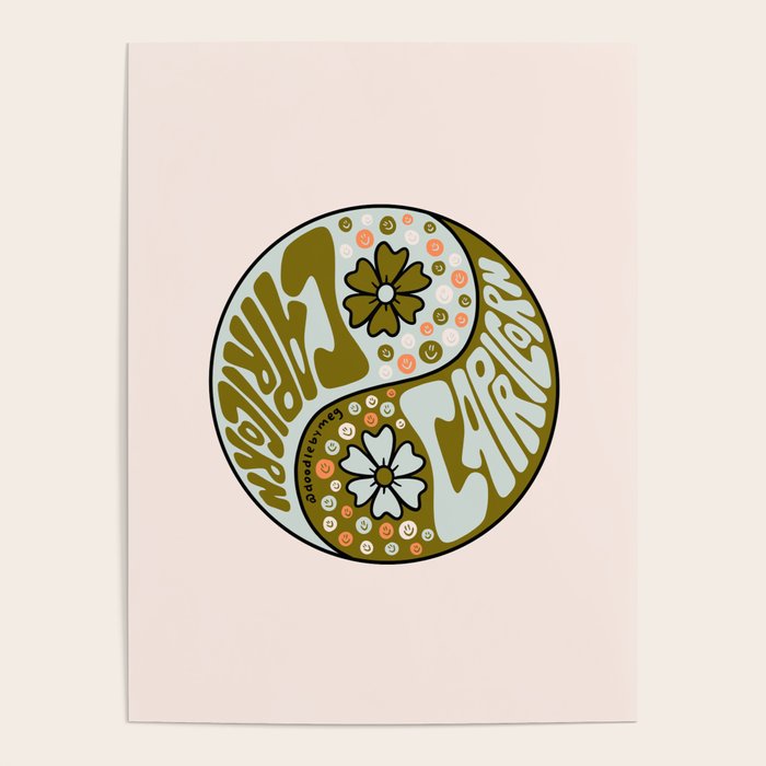 Capricorn Yin Yang Poster Gallery Image 4