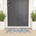 Edinburgh toile black white Welcome Mat Gallery Image 3