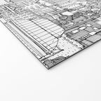 Edinburgh toile black white Welcome Mat Gallery Image 2