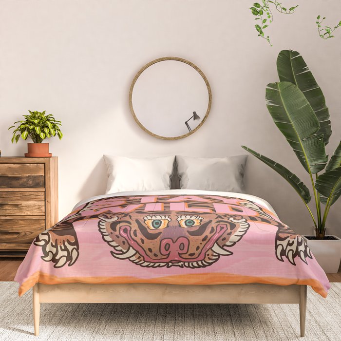 Tibetan Tiger // Stay Wild Color Wave Comforter Gallery Image 3
