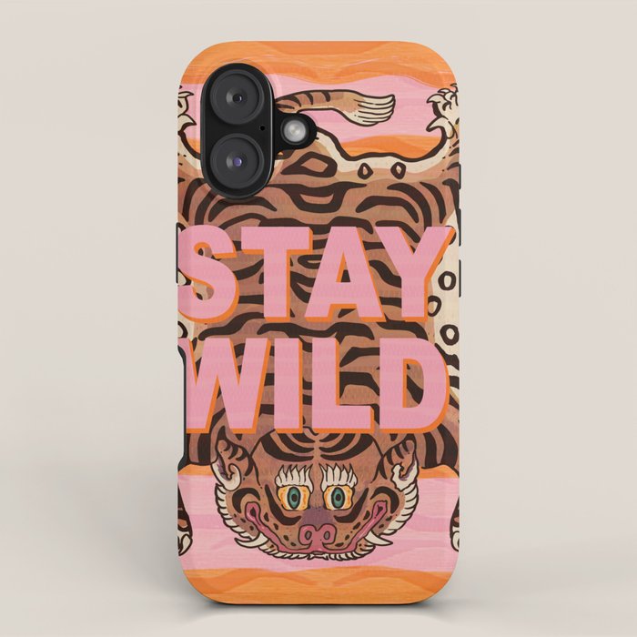 Tibetan Tiger // Stay Wild Color Wave iPhone Case Gallery Image 1