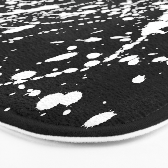 Splat Black Bath Mat Gallery Image 3