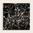 Splat Black Wood Wall Art Gallery Image 1