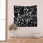 Splat Black Wall Tapestry Gallery Image 2
