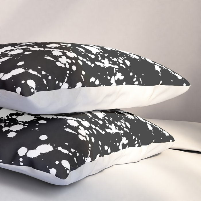 Splat Black Pillow Sham Gallery Image 3
