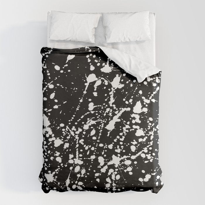 Splat Black Duvet Cover Gallery Image 6