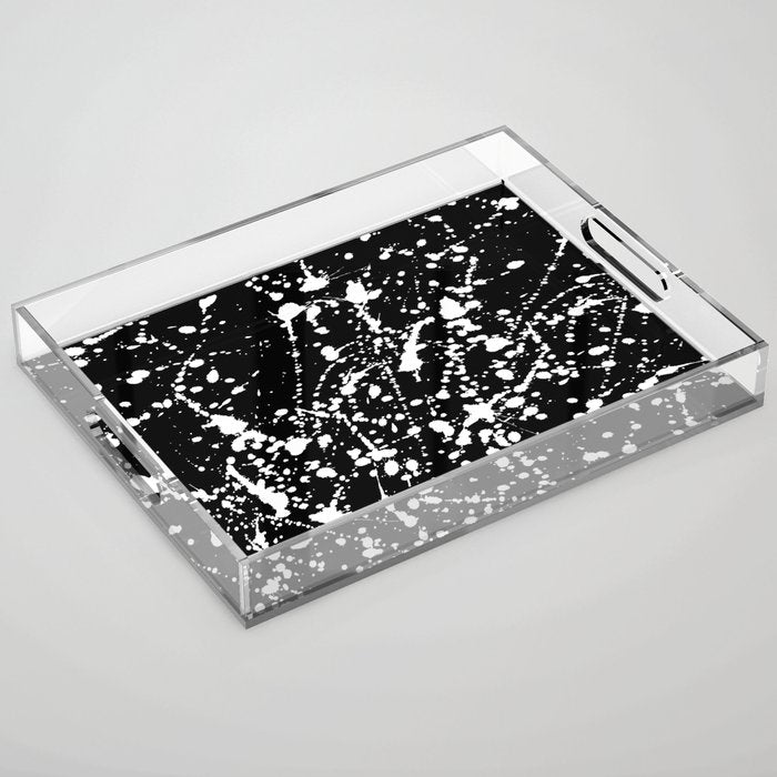 Splat Black Acrylic Tray Gallery Image 1