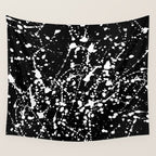 Splat Black Wall Tapestry Gallery Image 4