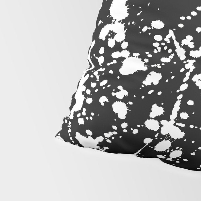 Splat Black Pillow Sham Gallery Image 4