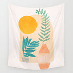 Sunny Window Garden Still Life Wall Tapestry Gallery Image 4