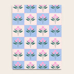 Checkerboard Abstract Flowers Notebook Gallery Image 4
