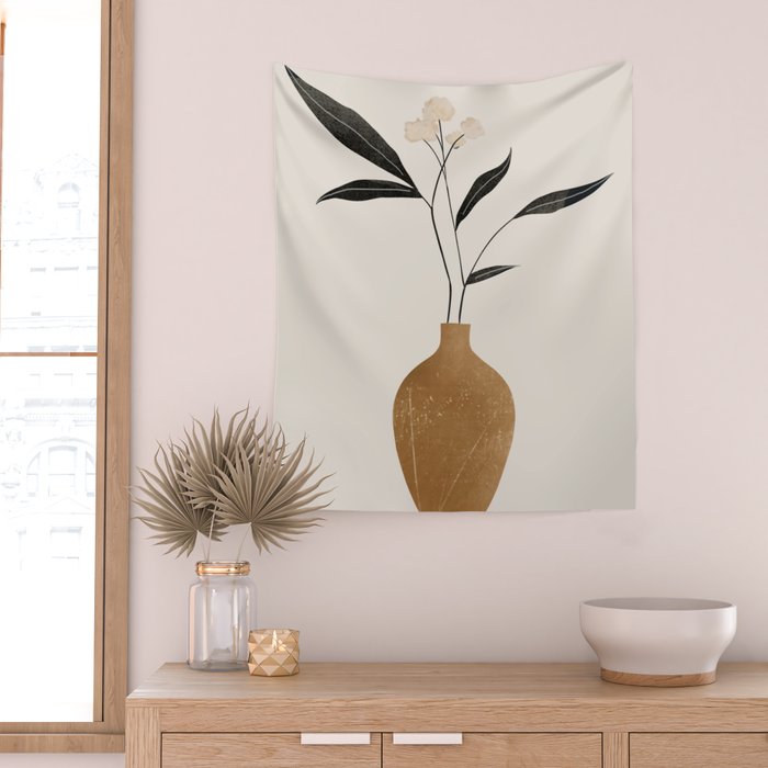 minimal plant 70 Wall Tapestry Gallery Image 2