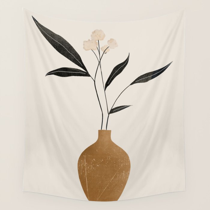 minimal plant 70 Wall Tapestry Gallery Image 1