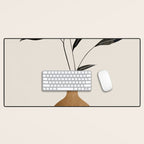 minimal plant 70 Desk Mat Gallery Image 1