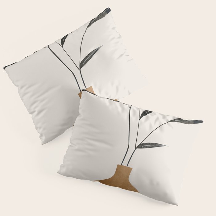 minimal plant 70 Pillow Sham Gallery Image 1