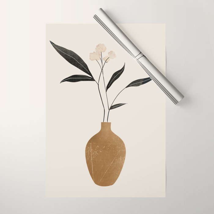 minimal plant 70 Wrapping Paper Gallery Image 1