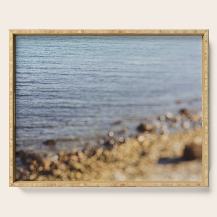 Along the Coast Nautical Ocean Art Serving Tray Gallery Image 1