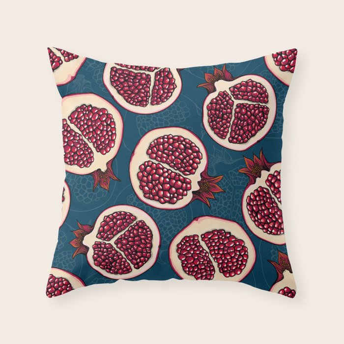 Pomegranate slices  Throw Pillow Gallery Image 6