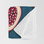 Pomegranate slices  Throw Blanket Gallery Image 3
